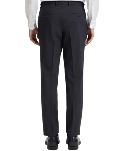 Hugo Boss Boss Huge Check Virgin Wool Suit In Blue