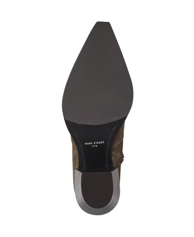 Marc Fisher Ltd Women's Giulie Western Block Heel Booties