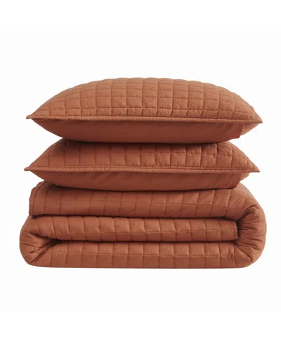 Brooklyn Loom Brookyln Loom Flax Linen 3-pc. Quilt Set, Full/queen