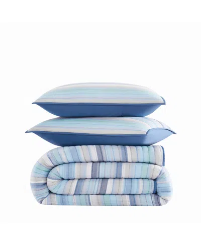 Oceanfront Resort Clearwater Yarn Dye Stripe 2-pc. Quilt Set, Twin In Multi