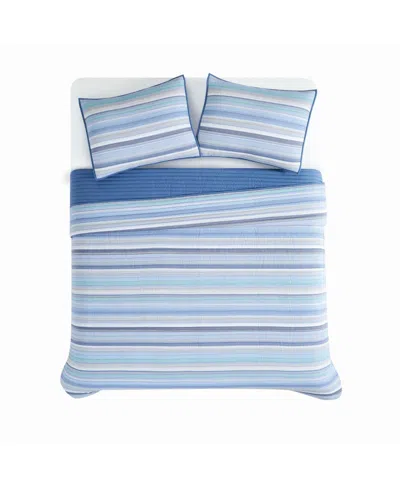 Oceanfront Resort Clearwater Yarn Dye Stripe 2-pc. Quilt Set, Twin In Multi