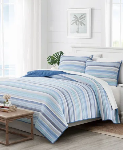 Oceanfront Resort Clearwater Yarn Dye Stripe 2-pc. Quilt Set, Twin In Multi