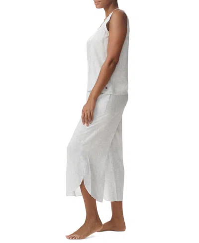 Tommy Hilfiger Women's Printed Cropped Pajama Set