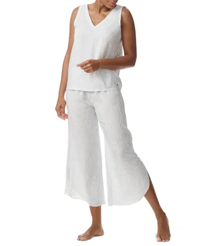 Tommy Hilfiger Women's Printed Cropped Pajama Set
