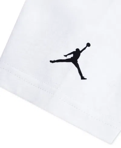Jordan Big Boys Ghost Man Graphic T-shirt In White