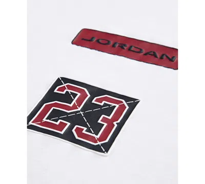 Jordan Big Boys 23 Stacked Graphic Short-sleeve T-shirt In White