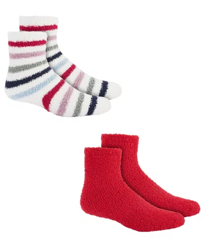 Charter Club Women's 2-pk. Fuzzy Butter Socks, Created For Macy's