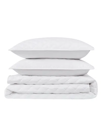 Cannon Oversized Cotton Percale 3-pc. Quilt Set, King