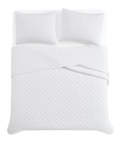 Cannon Oversized Cotton Percale 3-pc. Quilt Set, King