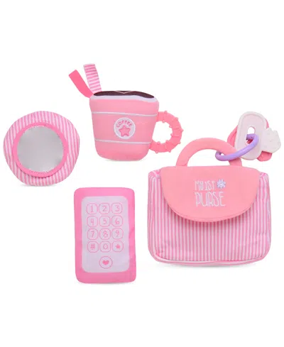 Little Me Baby Girls My First Purse Plush Play Set In Pink