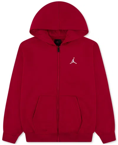 Jordan Big Boys Mj Brooklyn Full-zip Hoodie In Red