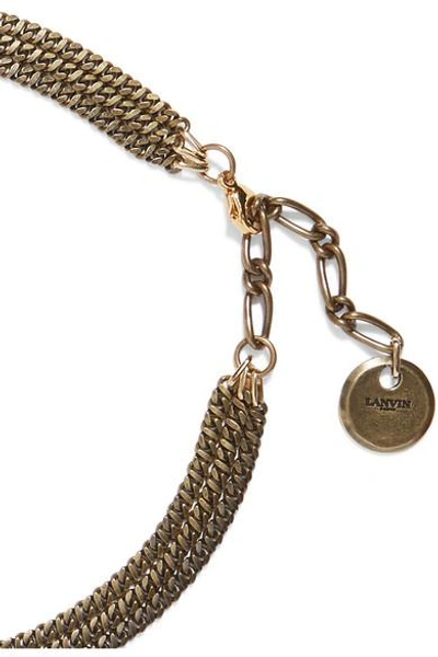 Shop Lanvin Elvira Gold-tone Necklace