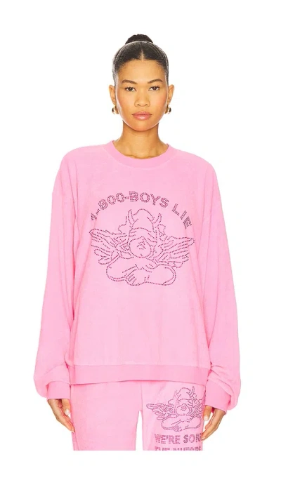 Boys Lie 1-800 Kara Sweatshirt In Pink