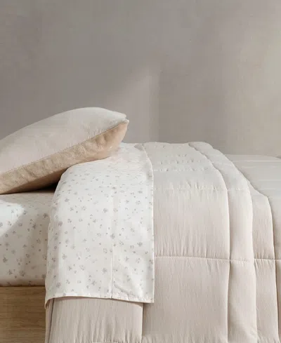 Calvin Klein Washed Solid Reversible Plush 5-pc. Comforter Set, Twin/twin Xl