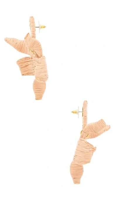 Lele Sadoughi Raffia Paper Lily Earring