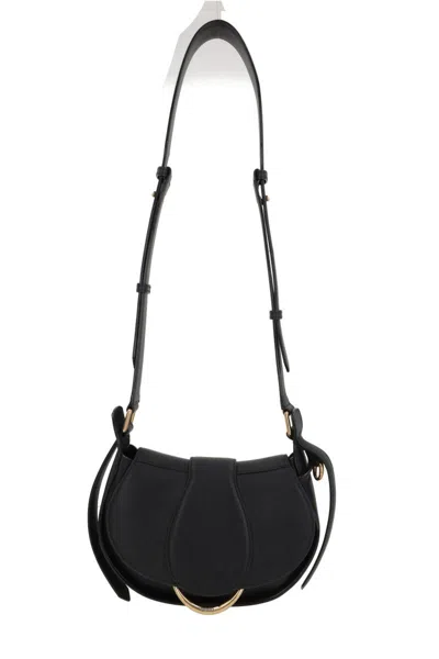 Chloé Black Leather Shoulder Bag In Black