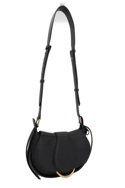 Chloé Black Leather Shoulder Bag In Black