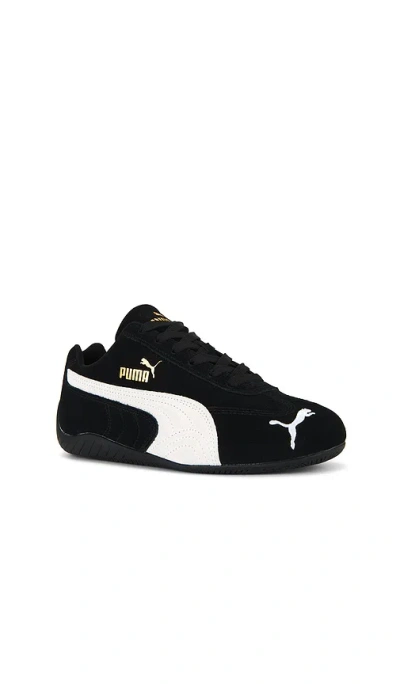 Puma 'speedcat' Black Sneakers With Logo Print On The Side And Logo Lettering On The Side