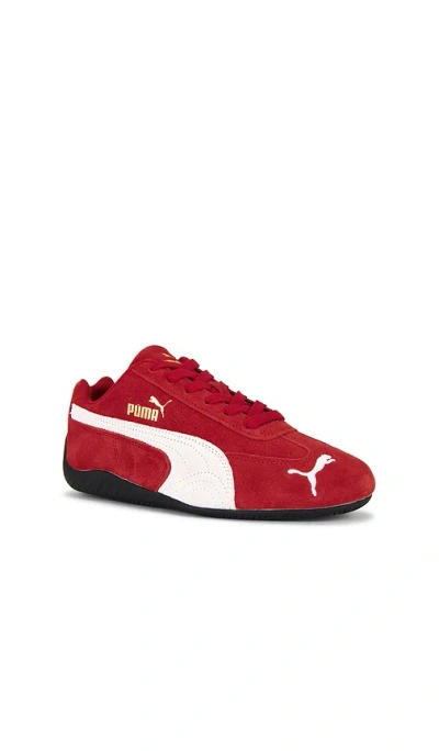 Puma Speed Cat Sneaker In Red