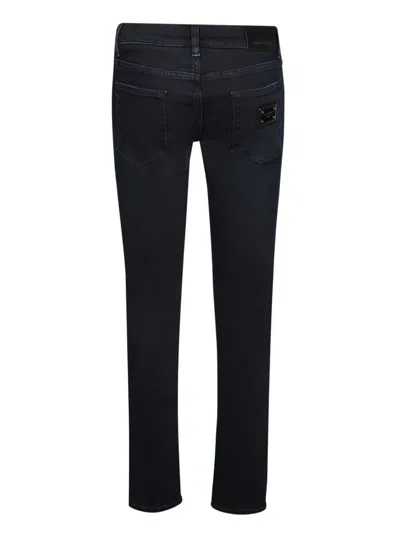 Dolce & Gabbana Slim-fit Stretch Denim Jeans In Black