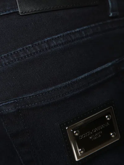 Dolce & Gabbana Slim-fit Stretch Denim Jeans In Black