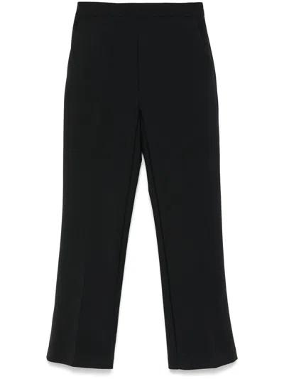 Elisabetta Franchi Cropped Trousers In Black