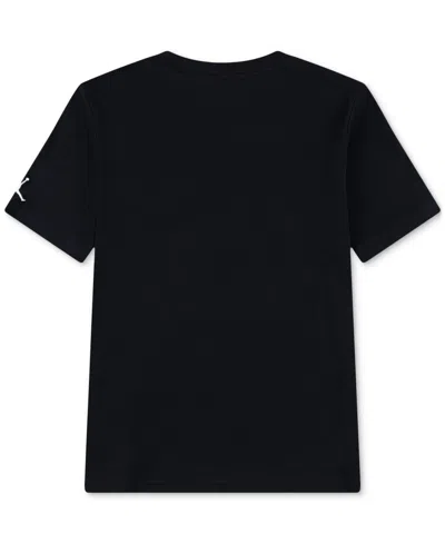 Jordan Big Boys Ghost Man Graphic T-shirt In Black