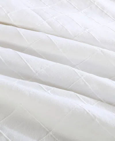Calvin Klein Solid Puckered Grid 3-pc. Duvet Cover Set, Queen