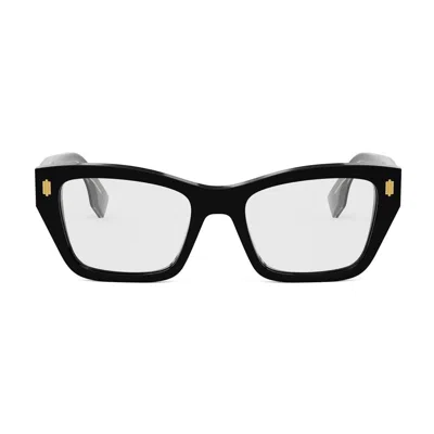 Fendi Rectangular Optical Glasses In Black