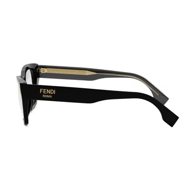 Fendi Rectangular Optical Glasses In Black