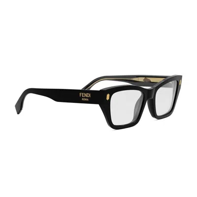 Fendi Rectangular Optical Glasses In Black