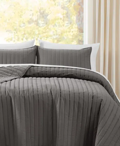 Brooklyn Loom Oversized Cotton Percale 3-pc. Quilt Set, King