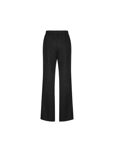 Golden Goose Star Collection Wide-leg Track Pants In Black
