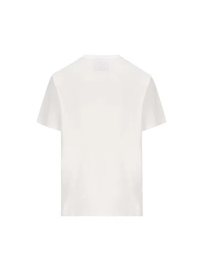 Golden Goose White T-shirt With Round Neck And One Star Logo Print On The Front In Cotton Man