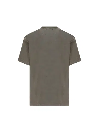 Golden Goose Golden Regular T-shirt Men In Gray