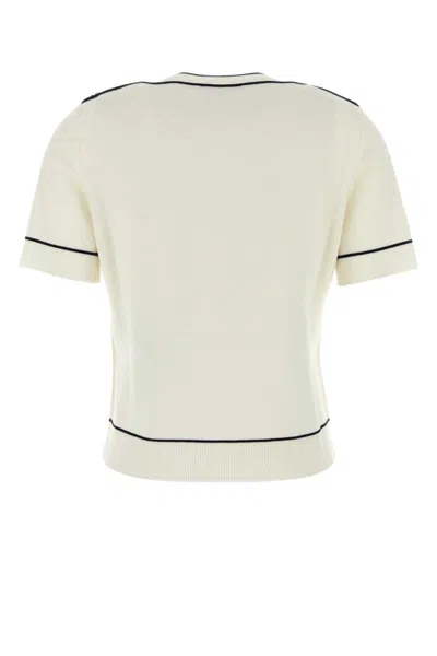 Gucci Short-sleeved Sweater In White