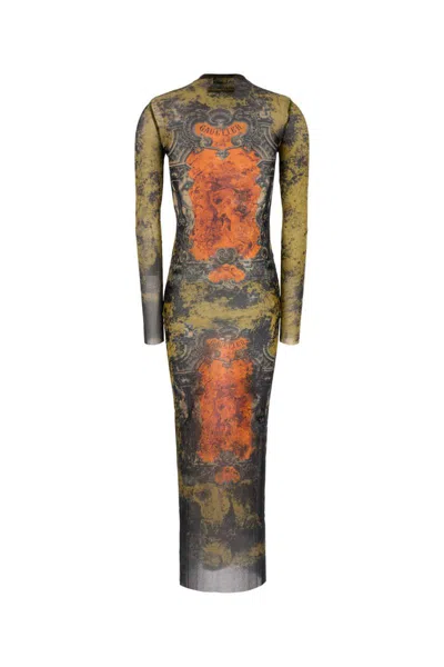 Jean Paul Gaultier Women Printed Tulle Dress In Multi
