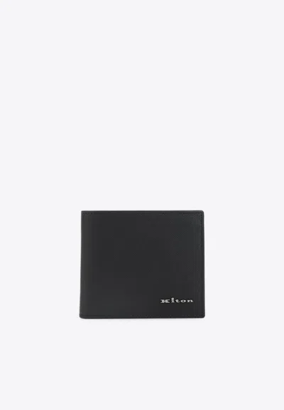 Kiton Logo-plaque Bi-fold Calf Leather Wallet