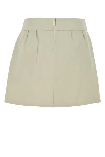 Max Mara Off-white Nettuno Miniskirt In Neutral