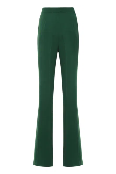Max Mara Studio Cosmo Cady Trousers In Green