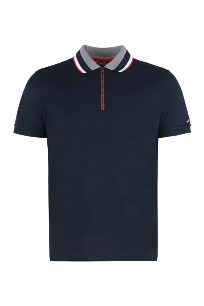 Paul & Shark Polo Shirt In Cotton Piqué In Black