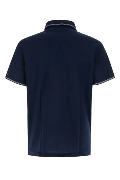 Paul & Shark Blue Short Sleeve Logo Polo In Blue