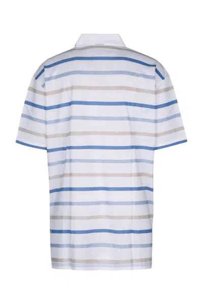 Paul & Shark Striped Polo Shirt In Multi