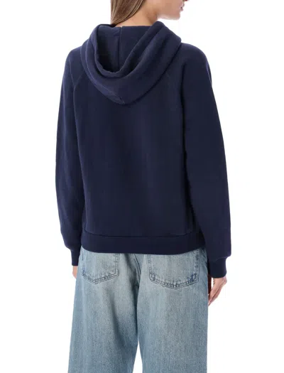 Polo Ralph Lauren Logo Embroidery Hoodie Sweatshirt Blue In Blue