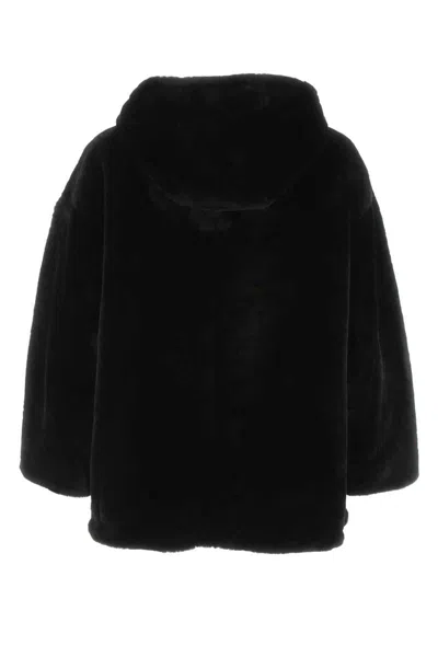 Prada Black Reversible Fur Coat
