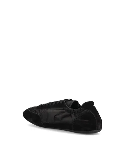 Prada Collapse Re-nylon And Suede Sneaker Men In Black
