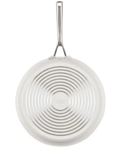 Kitchenaid Hard-anodized Ceramic Induction 12.5" Skillet With Lid In White