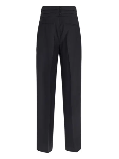 Rohe Róhe Black Acetate Blend Trousers In Black