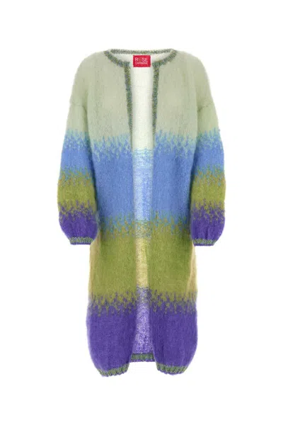 Rose Carmine Cardigan In Misto Mohair Multicolor Donna In Multi