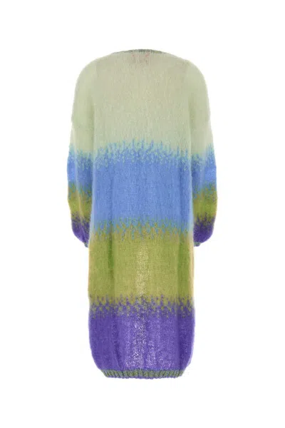 Rose Carmine Cardigan In Misto Mohair Multicolor Donna In Multi